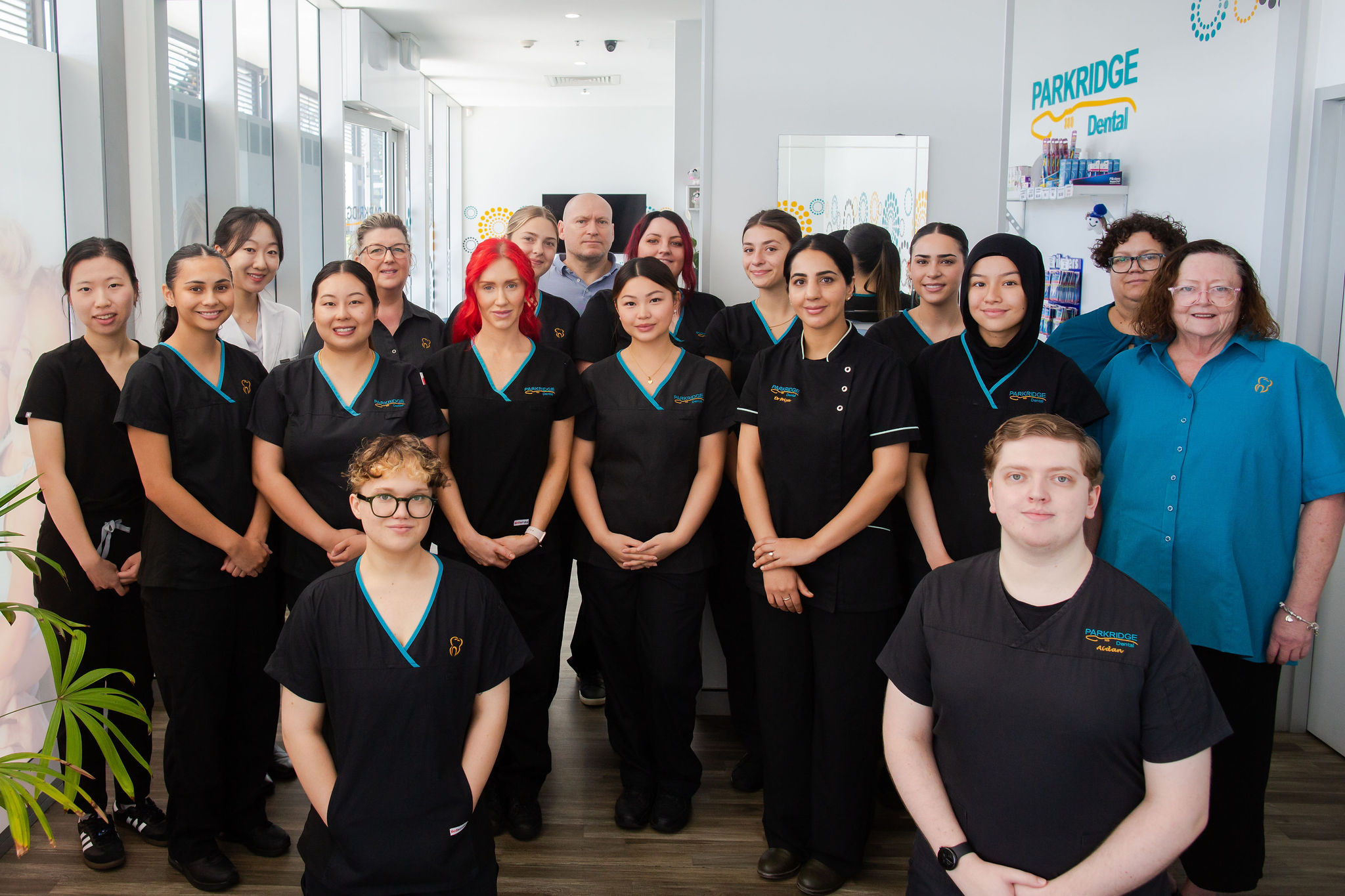 The Park Ridge Dental team inside the practice at Park Ridge Town Centre